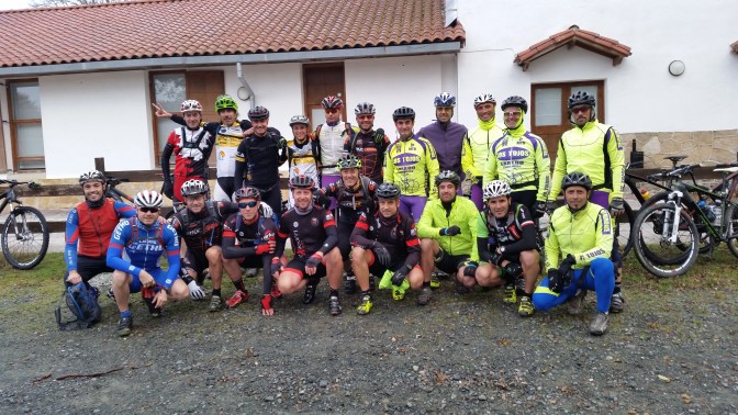 Foto de salida en el Camping de Urbasa